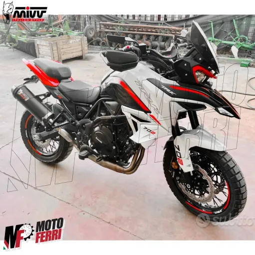 MF7237 Terminale Scarico MIVV Oval Benelli TRK 702 / X mod 2023 2024 Omologato