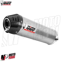 MF7840 Terminale Scarico MIVV Oval Benelli TRK 702 / X Inox Omologato 2023 2024 2