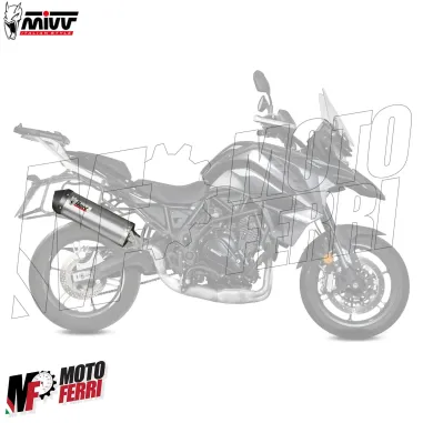 MF7840 Terminale Scarico MIVV Oval Benelli TRK 702 / X Inox Omologato 2023 2024