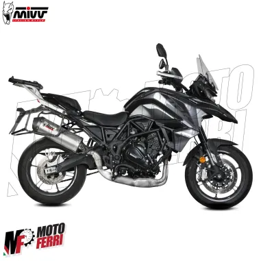 MF7840 Terminale Scarico MIVV Oval Benelli TRK 702 / X Inox Omologato 2023 2024