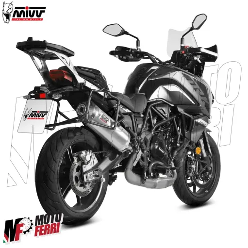 MF7840 Terminale Scarico MIVV Oval Benelli TRK 702 / X Inox Omologato 2023 2024
