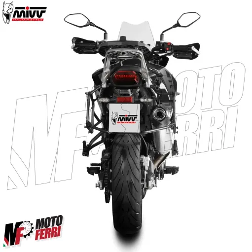 MF7840 Terminale Scarico MIVV Oval Benelli TRK 702 / X Inox Omologato 2023 2024