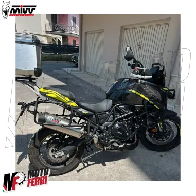 MF7840 Terminale Scarico MIVV Oval Benelli TRK 702 / X Inox Omologato 2023 2024