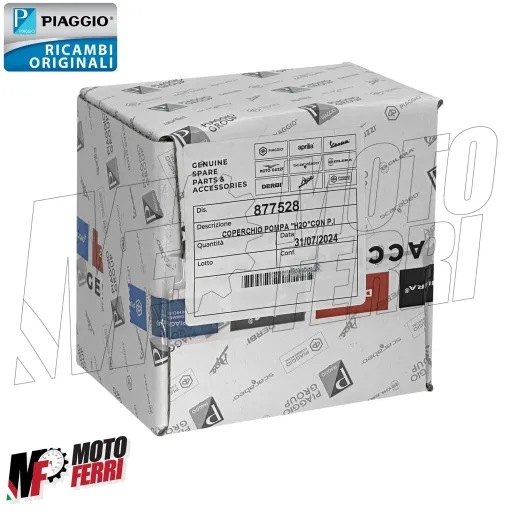 MF7844 Coperchio Pompa Acqua Originale Piaggio Beverly 125 250 300 mod 2006/2020