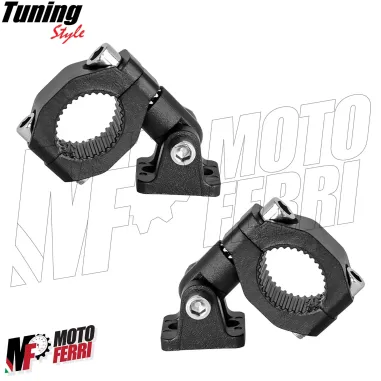 MF7857 Supporto Morsetto Faretti Fari Supplementari Moto per Tubolare 19 / 26 mm