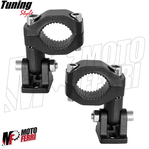 MF7857 Supporto Morsetto Faretti Fari Supplementari Moto per Tubolare 19 / 26 mm
