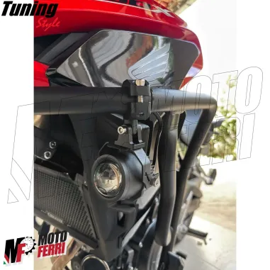MF7857 Supporto Morsetto Faretti Fari Supplementari Moto per Tubolare 19 / 26 mm