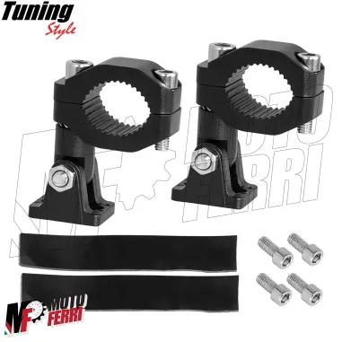 MF7857 Supporto Morsetto Faretti Fari Supplementari Moto per Tubolare 19 / 26 mm
