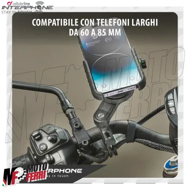 MF3274 Supporto Smartphone da Manubrio Universale Moto CrabPro Interphone