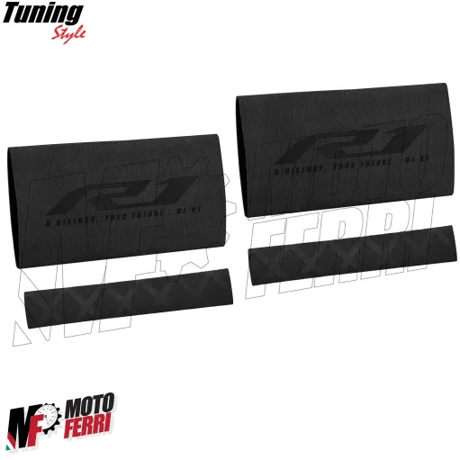 MF7866 Copertura Manopole + Leve Yamaha YZF R1 - Soft Grip in Gomma Nero