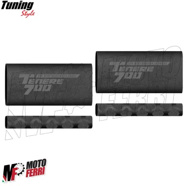 MF7867 Copertura Manopole + Leve Yamaha Tenerè 700 - Soft Grip in Gomma Nero