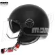 MF7868 Casco Jet Momo Design FGTR Evo Nero opaco / Silver Doppia Visiera 22.06