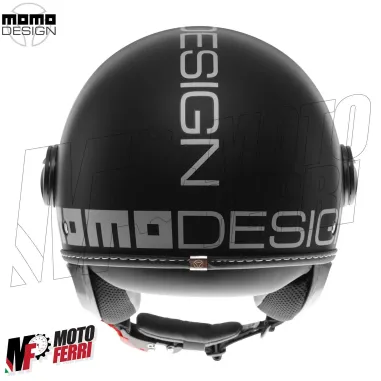 MF7868 Casco Jet Momo Design FGTR Evo Nero opaco / Silver Doppia Visiera 22.06