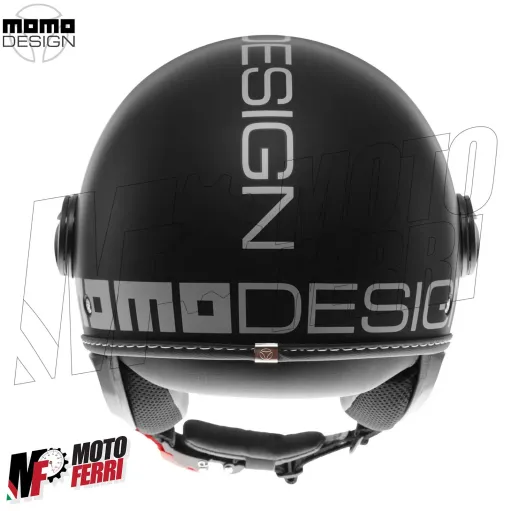 MF7868 Casco Jet Momo Design FGTR Evo Nero opaco / Silver Doppia Visiera 22.06