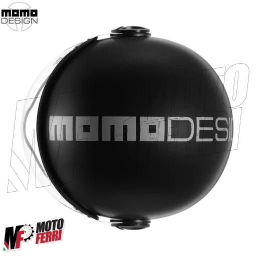 MF7868 Casco Jet Momo Design FGTR Evo Nero opaco / Silver Doppia Visiera 22.06