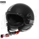 MF7868 Casco Jet Momo Design FGTR Evo Nero opaco / Silver Doppia Visiera 22.06