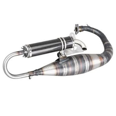 MF3049 Marmitta scarico Athena Racing Silenziatore Carbonio per MBK Booster Spirit R Naked BWS 50 2T