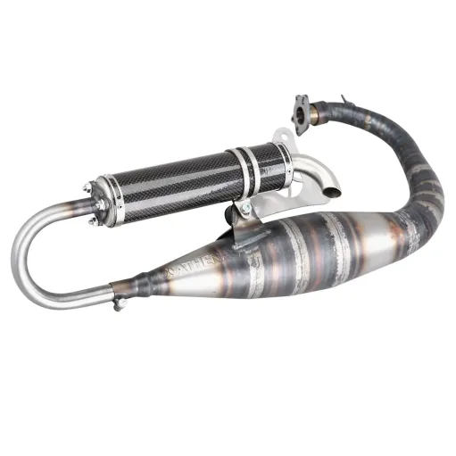 MF3049 Marmitta scarico Athena Racing Silenziatore Carbonio per MBK Booster Spirit R Naked BWS 50 2T