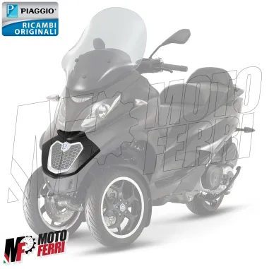 MF5555 Carena Scudo Anteriore Nero Opaco Originale Piaggio MP3 300 500 2014/2018