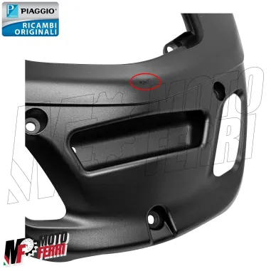 MF5555 Carena Scudo Anteriore Nero Opaco Originale Piaggio MP3 300 500 2014/2018