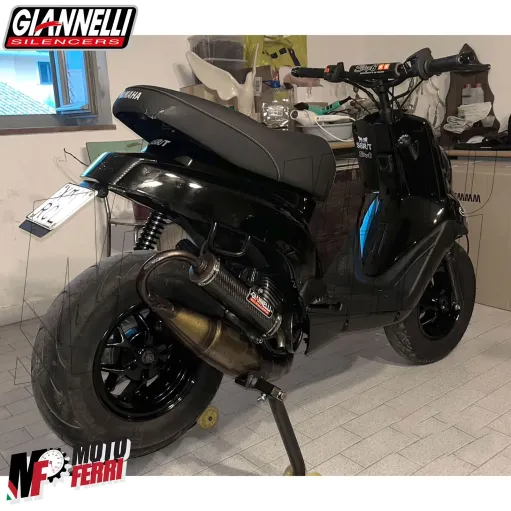 Marmitta Giannelli SHOT V4 Minarelli verticale MBK Booster Spirit Yamaha bws 50