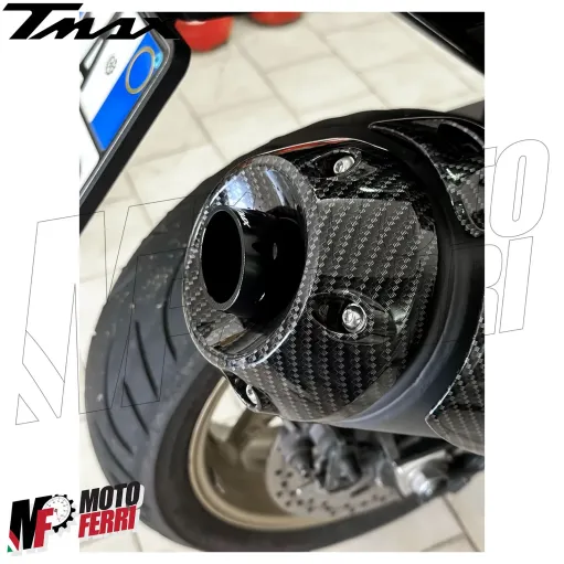 MF4479 Beccuccio Tromboncino Marmitta Nero Yamaha TMax 500 530 da 2001 al 2016