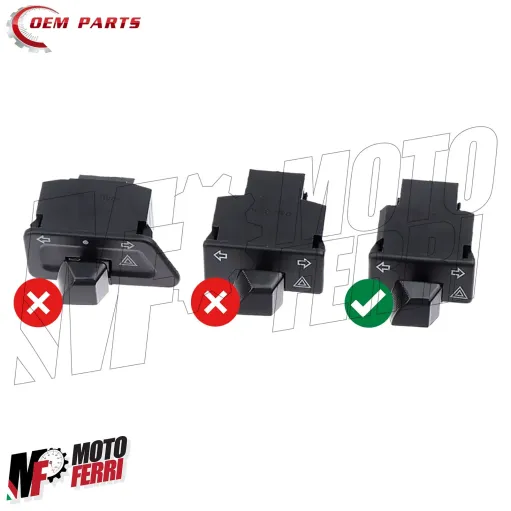 MF7880 Tasto Interruttore 4 Frecce per Honda SH 125 150 300 350 dal 2013 al 2024