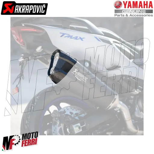 MF1342 Fondello Carbonio Marmitta Akrapovic Yamaha TMax 530 560 mod 2017 - 2021