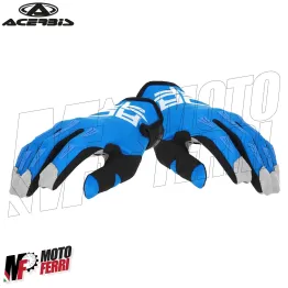 MF4106 Guanti da Moto in Tessuto Acerbis MX X-H Royal Blu Cross Enduro Off-Road 2