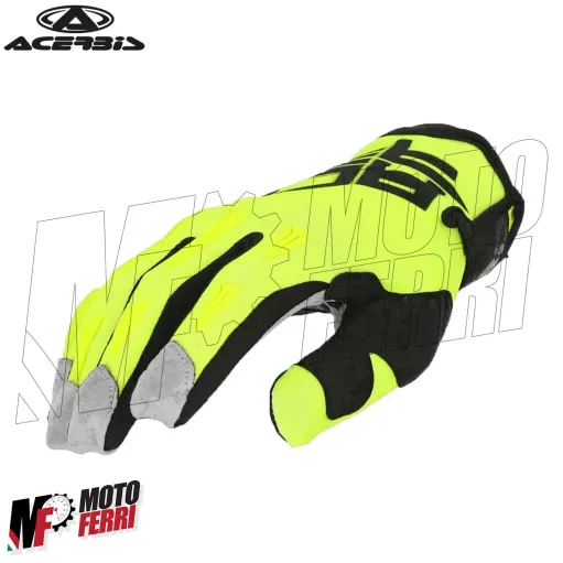 MF7885 Guanti Moto in Tessuto Acerbis MX X-H Giallo Fluo Cross Enduro Off-Road