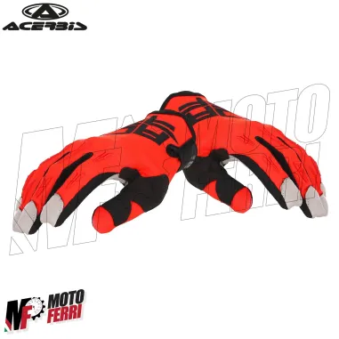 MF7886 Guanti Moto in Tessuto Acerbis MX X-H Rosso / Nero Cross Enduro Off-Road
