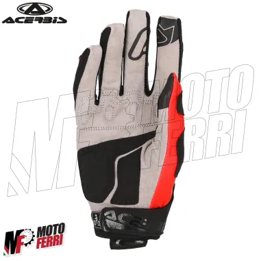 MF7886 Guanti Moto in Tessuto Acerbis MX X-H Rosso / Nero Cross Enduro Off-Road