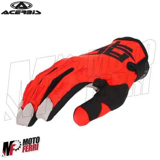 MF7886 Guanti Moto in Tessuto Acerbis MX X-H Rosso / Nero Cross Enduro Off-Road