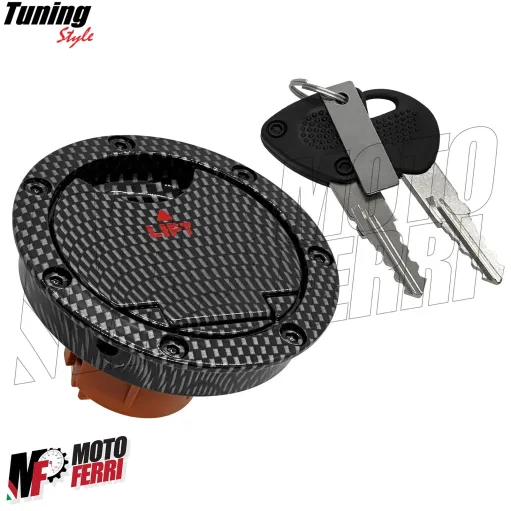 MF7888 Kit Tappo Benzina Chiavi Carbon Look Yamaha Aerox MBK Nitro 1997 / 2002