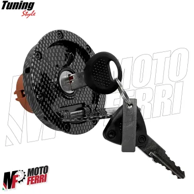 MF7888 Kit Tappo Benzina Chiavi Carbon Look Yamaha Aerox MBK Nitro 1997 / 2002