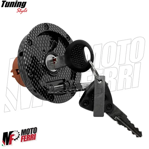 MF7888 Kit Tappo Benzina Chiavi Carbon Look Yamaha Aerox MBK Nitro 1997 / 2002