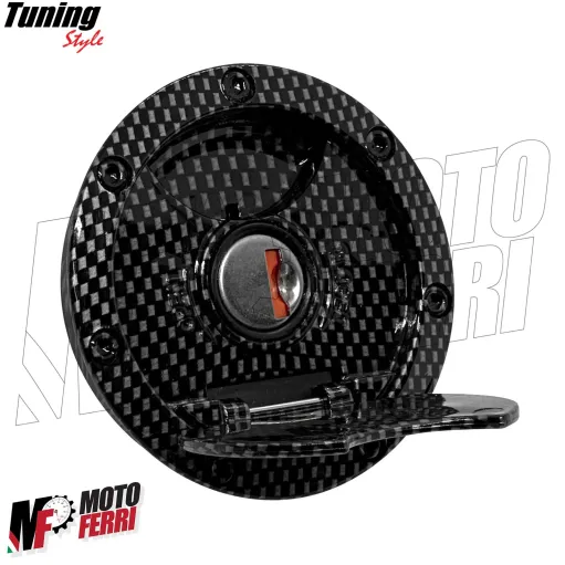 MF7888 Kit Tappo Benzina Chiavi Carbon Look Yamaha Aerox MBK Nitro 1997 / 2002