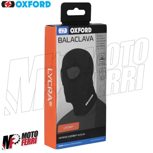 MF4701 Sottocasco Balaclava Oxford Lycra Traspirante Anti Vento Moto Scooter