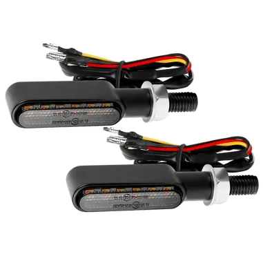 MF7889 Frecce Led Sequenziali + Luce Posizione Rosso CNC Universali Moto Scooter