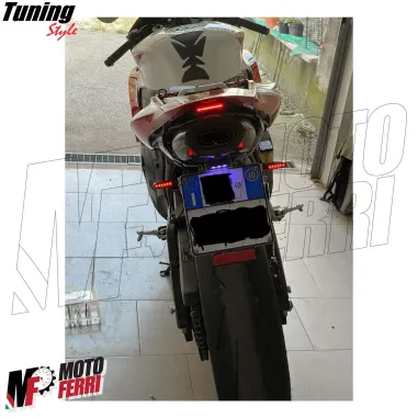 MF7889 Frecce Led Sequenziali + Luce Posizione Rosso CNC Universali Moto Scooter