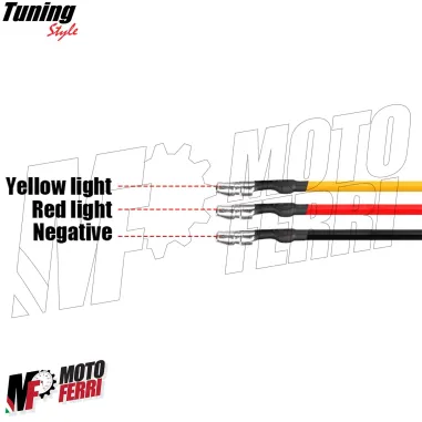 MF7889 Frecce Led Sequenziali + Luce Posizione Rosso CNC Universali Moto Scooter