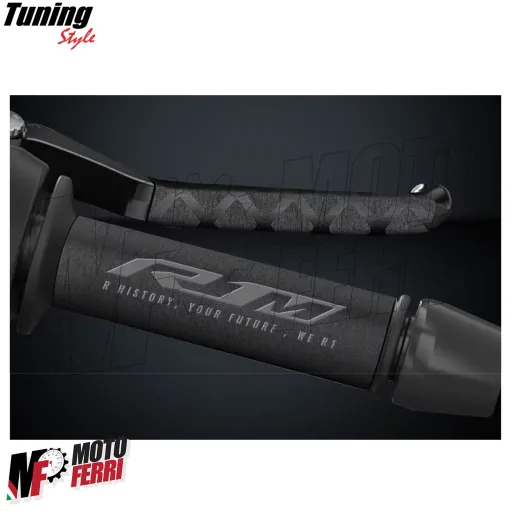 MF7892 Copertura Manopole + Leve Yamaha YZF R1M - Soft Grip in Gomma Nero