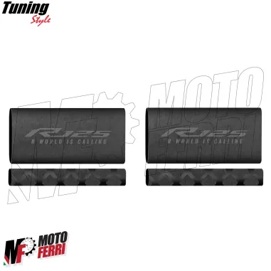MF7895 Copertura Manopole + Leve Yamaha YZF R125 - Soft Grip in Gomma Nero