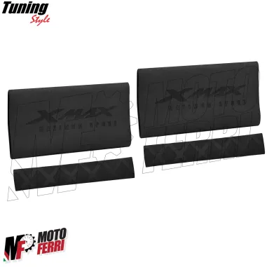 MF7897 Copertura Manopole + Leve Yamaha XMax 125 300 400 Soft Grip in Gomma Nero