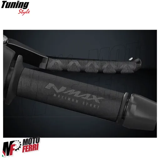 MF7898 Copertura Manopole + Leve Yamaha NMax 125 150 Soft Grip in Gomma Nero