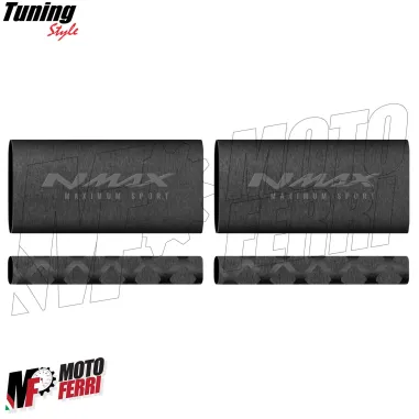 MF7898 Copertura Manopole + Leve Yamaha NMax 125 150 Soft Grip in Gomma Nero