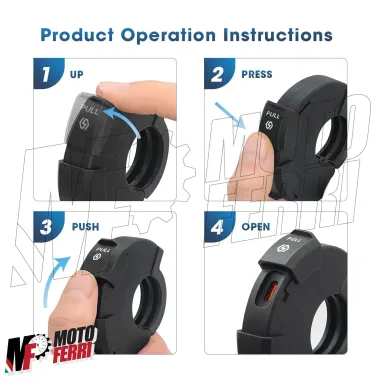 MF7901 Moto Presa USB + USB C Quick Charge Connettore Impermeabile da Manubrio