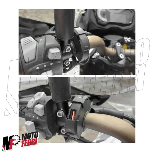 MF7901 Moto Presa USB + USB C Quick Charge Connettore Impermeabile da Manubrio