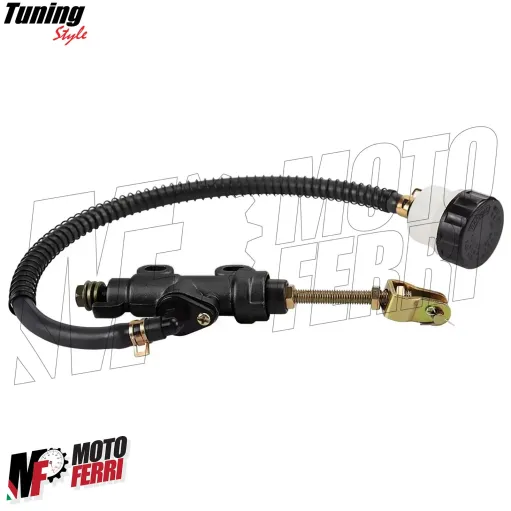 MF7902 Pompa Freno Posteriore Universale Moto Cross Enduro Motard con Serbatoio