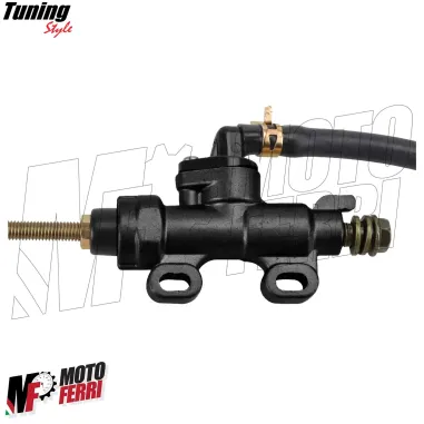 MF7902 Pompa Freno Posteriore Universale Moto Cross Enduro Motard con Serbatoio